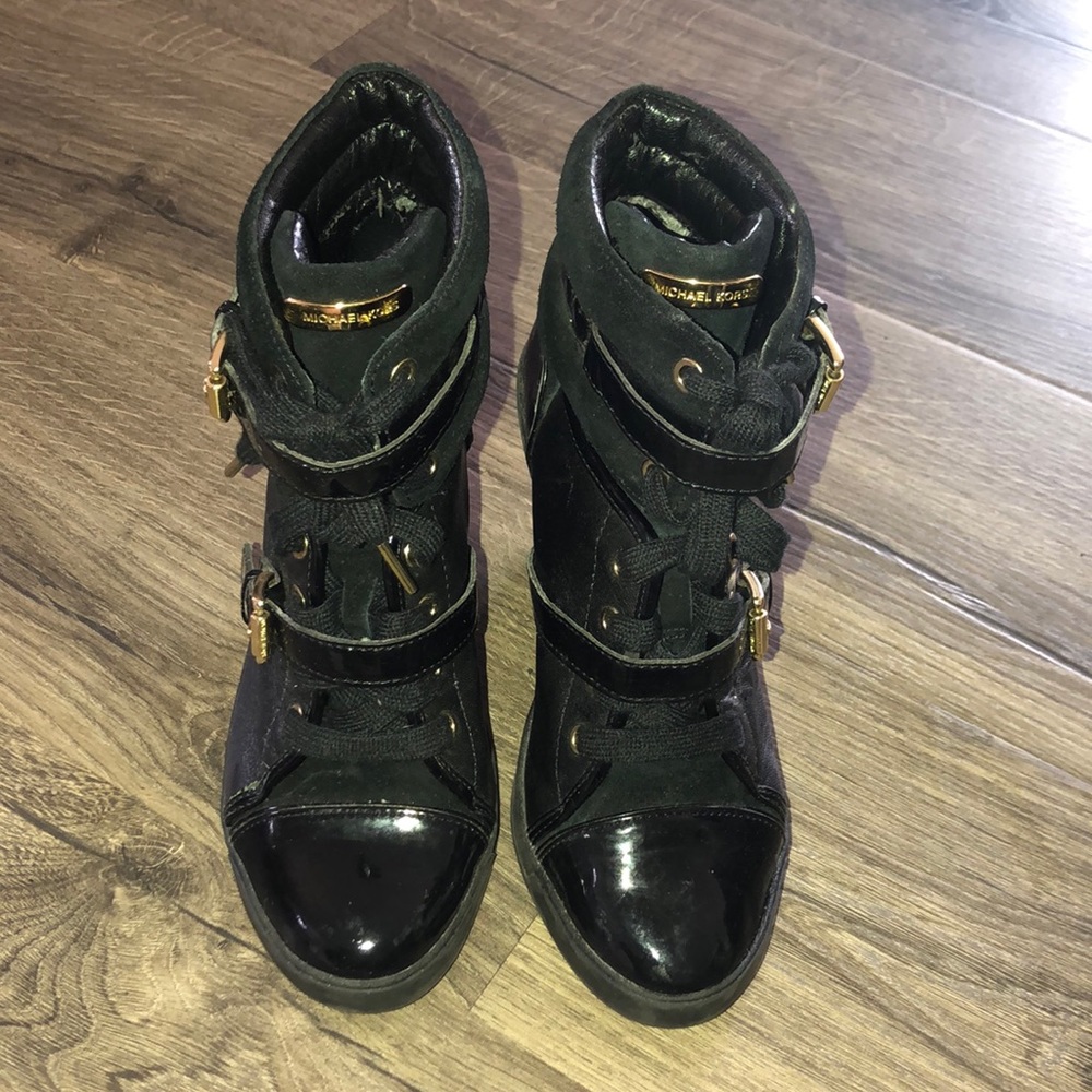 Michael Kors wedge bootie